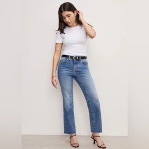 Good American Always Fits Good Petite Straight Jeans